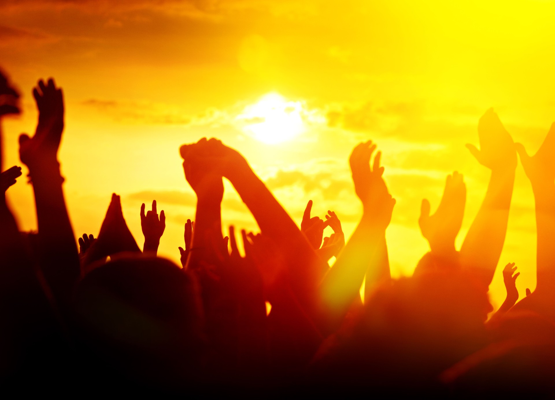 sunny open air rock festival