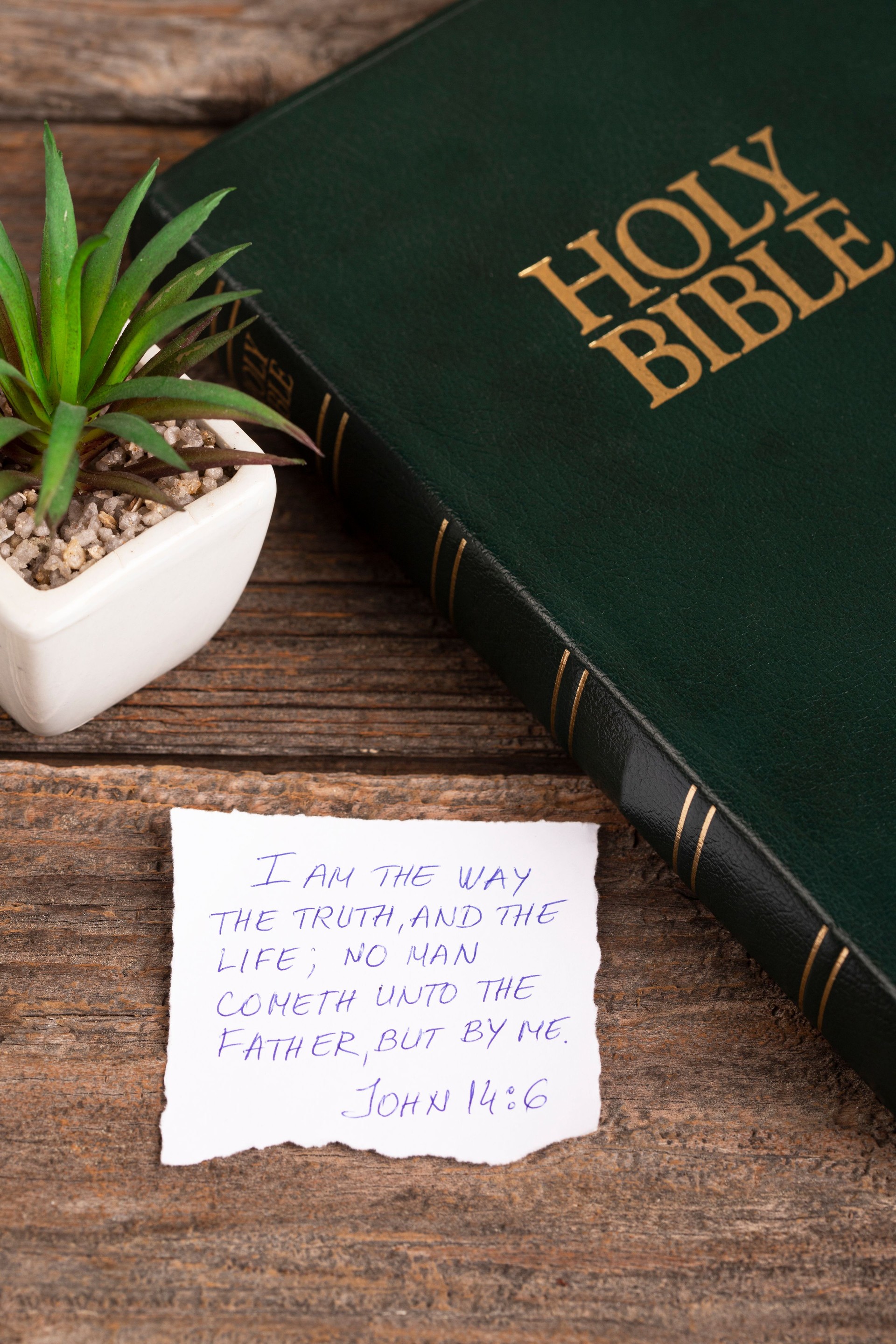 Handwritten Bible quote